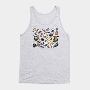 All You Can Eat - Japanese Food Pattern Tank Top